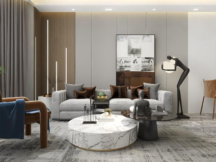 張星：綠地山鼎莊園 140㎡ 現(xiàn)代簡約